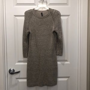 Women’s tan sweater dress